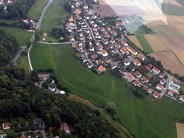 Blick auf die Kapellsiedlung